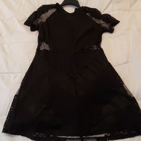 Nw GLAMOROUS women's black lace dress - Picture 1 of 8